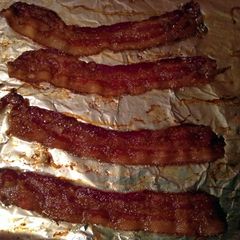 A picture of Perfect Bacon! Can be cooked while naked! :-).