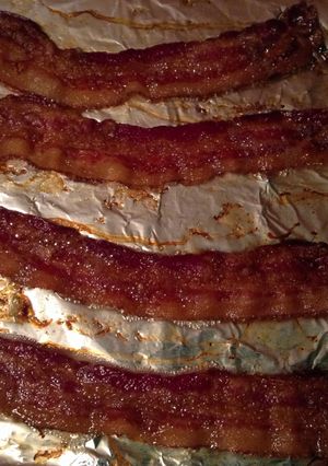 A picture of Perfect Bacon! Can be cooked while naked! :-).