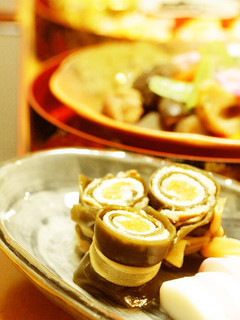 A picture of Pork Kombu Maki Rolls for the New Year's Feast.
