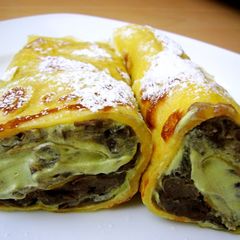 A picture of Easy Crepes with Pancake Mix in a Frying Pan.