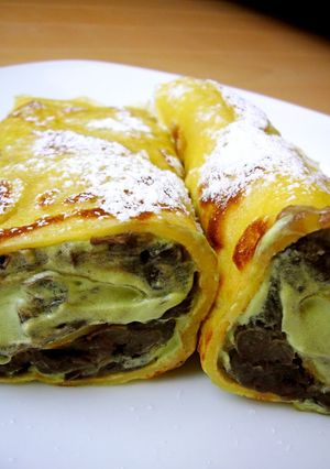 A picture of Easy Crepes with Pancake Mix in a Frying Pan.