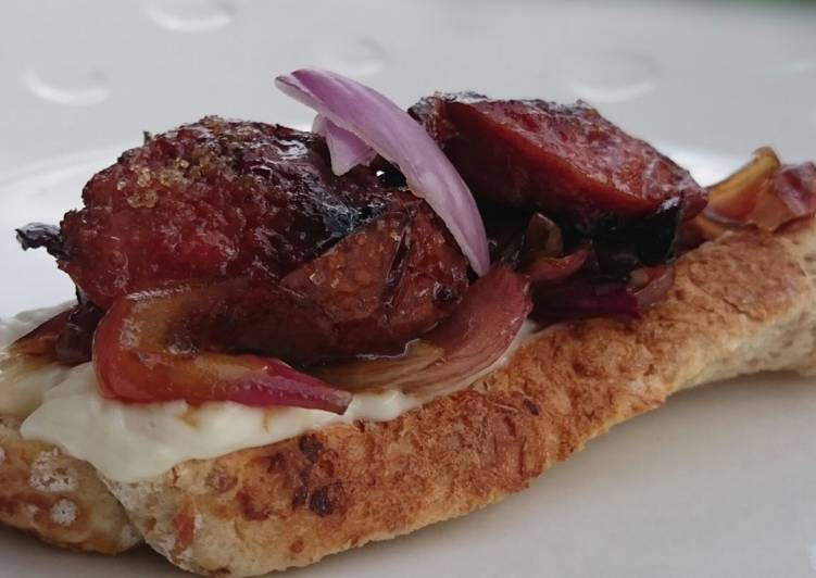 Steps to Make Award-winning Sweet Sausage And Onion Sandwich
