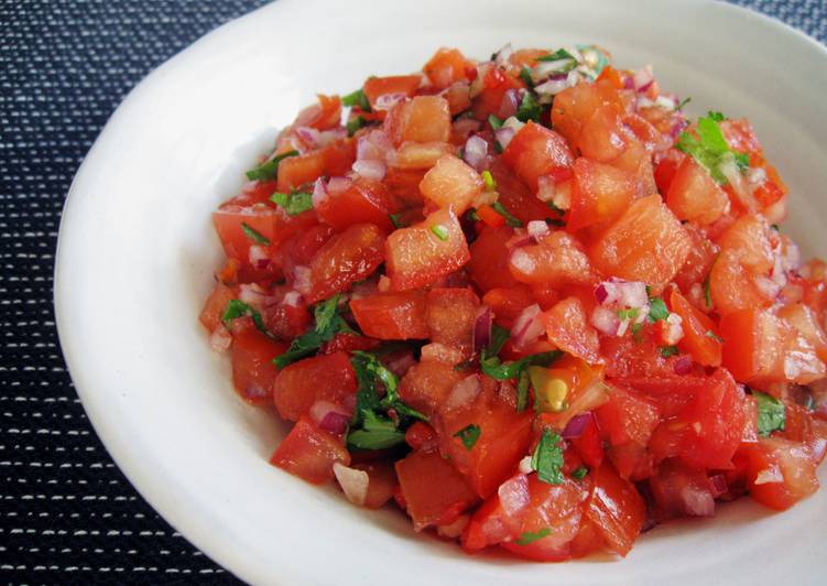 Easiest Way to Prepare Homemade Fresh Tomato Salsa