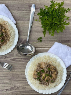 صورة لوصفة ستروغونوف لحم
