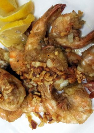 A picture of Pam's garlic shrimp....