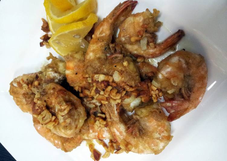 Recipe of Homemade Pam&#39;s garlic shrimp…