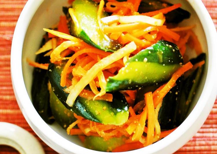 Instant Cucumber Kimchi using Versatile Korean Flavoring Mix