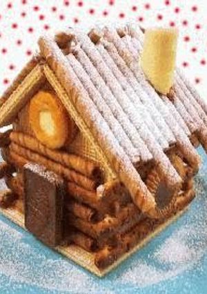 A picture of The Perfect Christmas Cookie House.