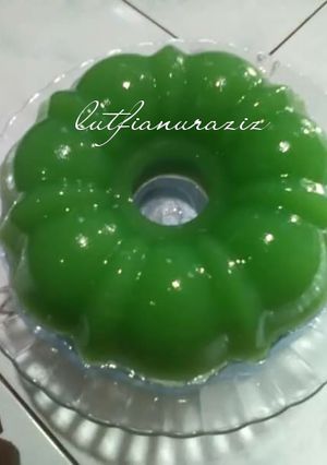 Foto resep Puding santan pandan