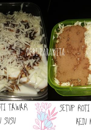 Foto resep Setup roti tawar keju milo