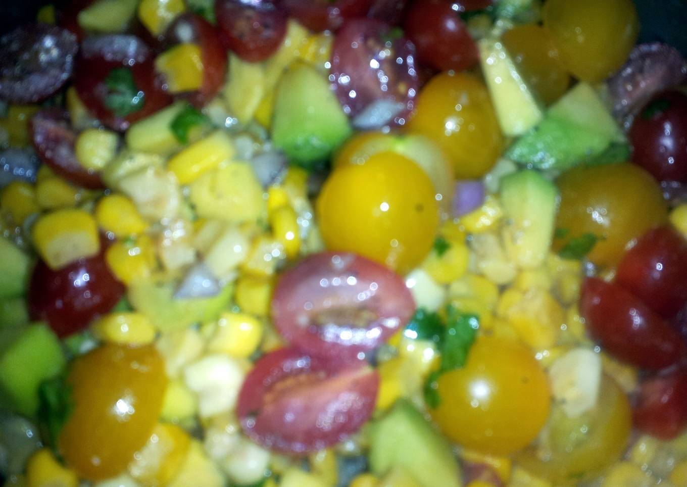 Corn, Tomatoe, and Avocado Salad