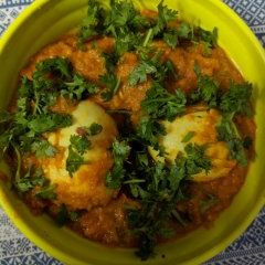 A picture of Egg mughlai.