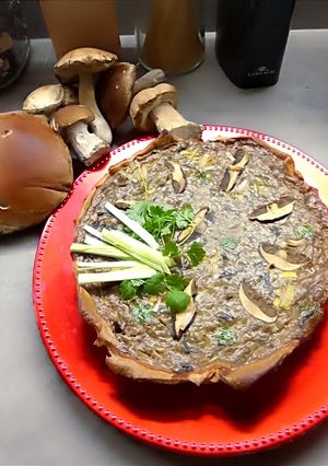 Zdjęcie przepisu Tarta z grzybów leśnych.