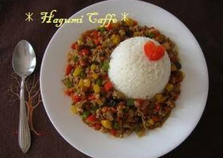 Recipe of Favorite Colorful Ground Pork and Vegetable Curry