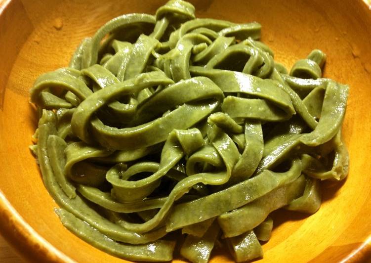 Recipe of Perfect Japanese Matcha Udon Noodles