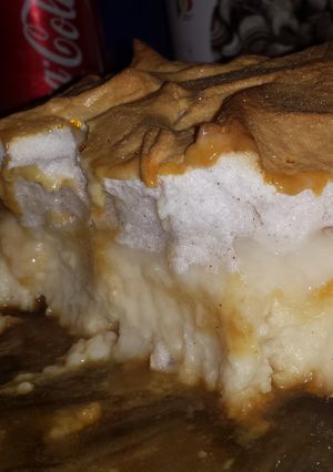 A picture of Portuguese Christmas Flan.