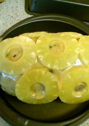 A picture of Momma's Easter ham.