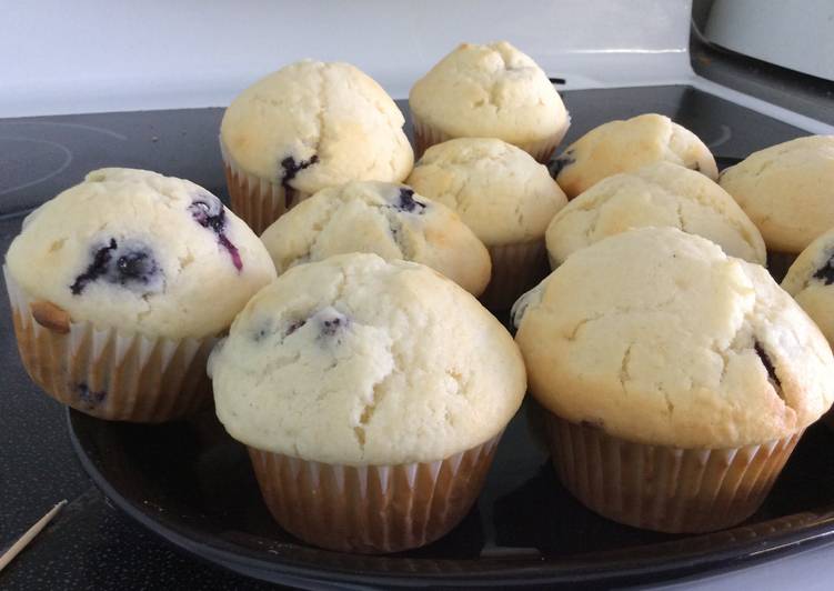 Recipe of Favorite Blueberries Muffins