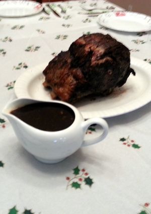 A picture of Herb Crusted Standing Rib Roast.