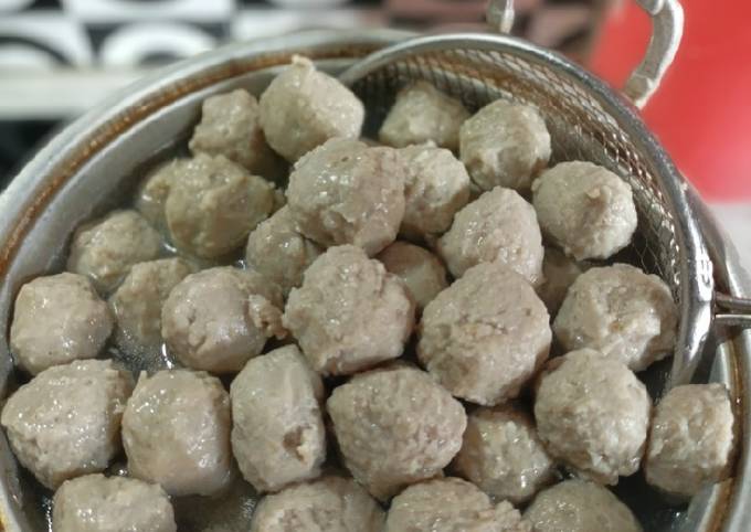 Resep Bakso Sapi Simple Dan Kenyal Oleh Ratna Cookpad