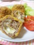 Camembert Cheese Filled Fried Pork Rolls