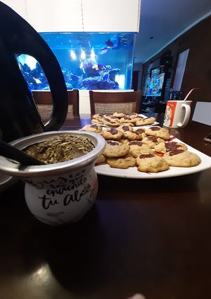 Una foto de Pepas con dulce de leche