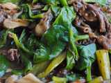 malabar spinach stir fry
