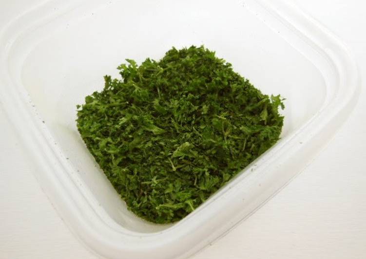 RECOMMENDED!  How to Make 5 Minutes in the Microwave! Dried Parsley