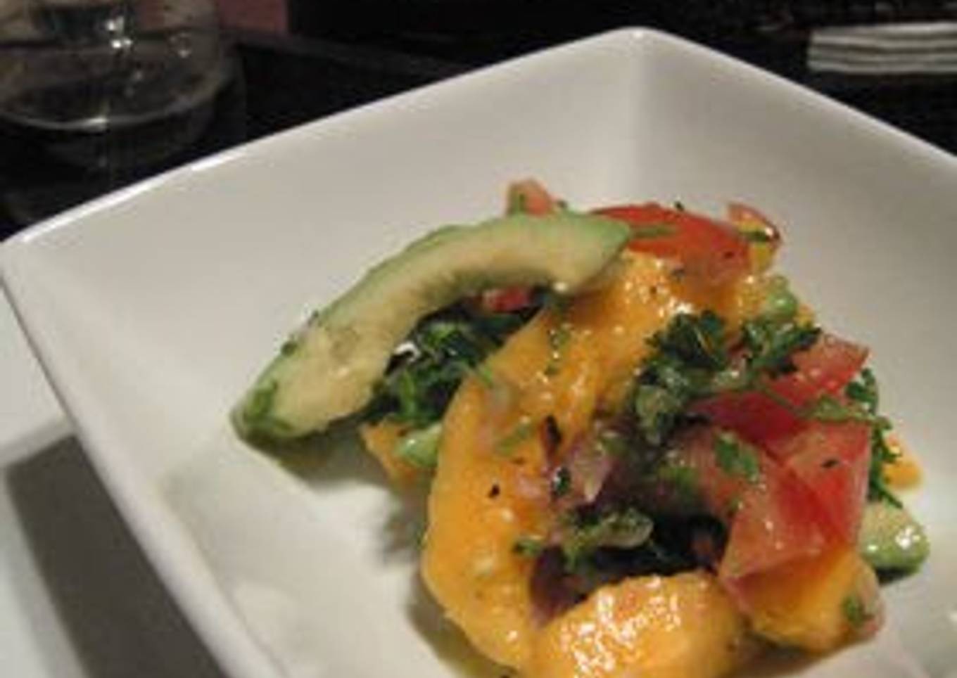 Papaya Avocado and Tomato Salad
