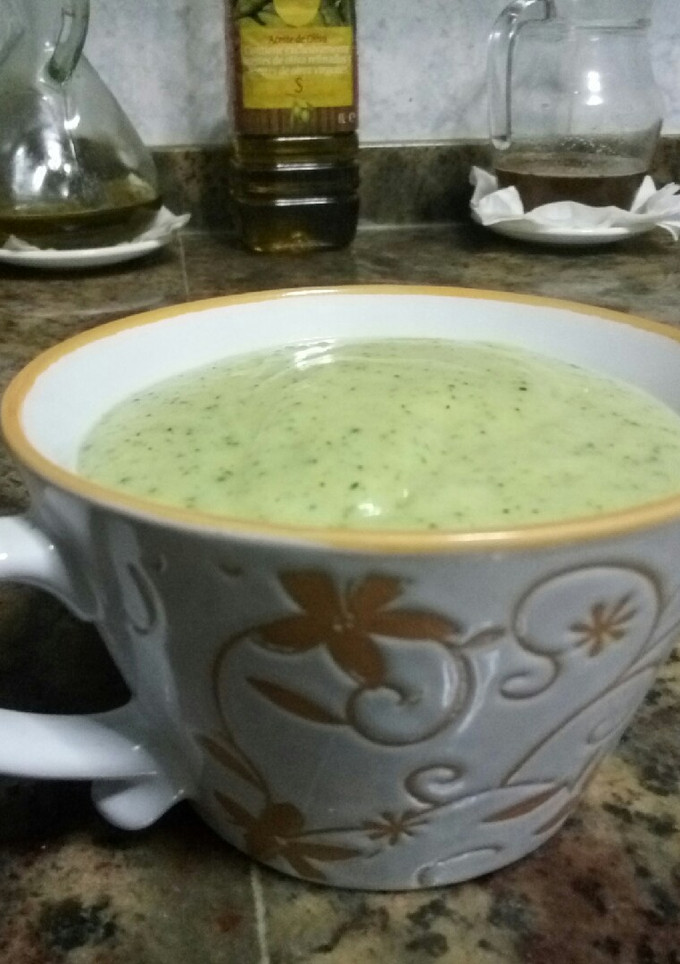 Una foto de Crema de calabacín