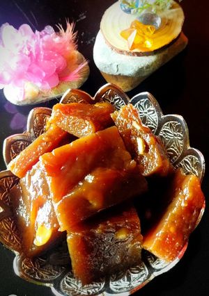 A picture of Banana Halwa.