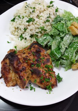 A picture of Dijon-Lime Baked Chicken.