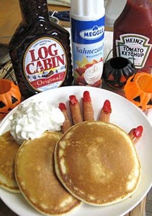 A picture of Scary Halloween Breakfast Sausage Fingers.