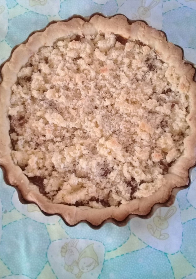 Una foto de Tarta de coco y dulce de leche🤗