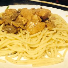A picture of Chicken Stroganoff.
