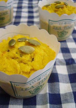 A picture of Okara Sweets - Okara Kabocha Muffins.