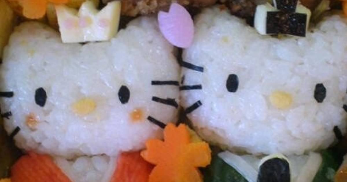 Hello Kitty Character Bento Recipe by cookpad.japan - Cookpad