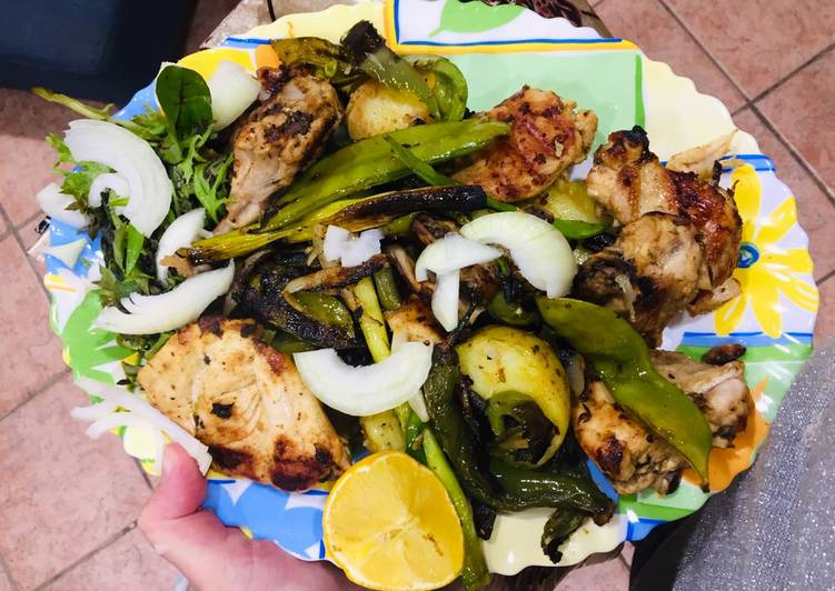 Recipe of Award-winning Grilled chicken with mix veg