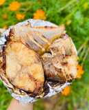 Cá nướng sốt tỏi dầu hào