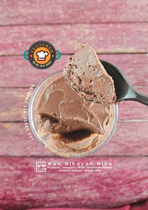 Gambar Hard-boiled Egg Chocolate Pudding - Puding Coklat Telur Rebus