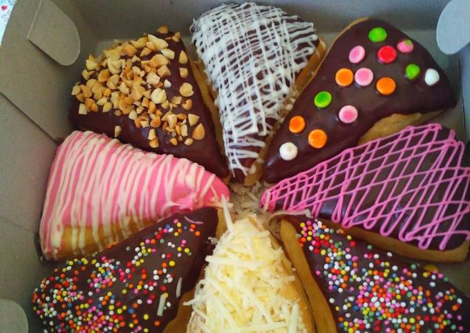 Donat kentang pizza (asli empuknya)