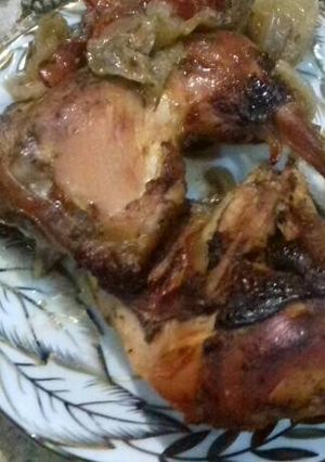 صورة لوصفة فراخ بالبصل المكرمل
