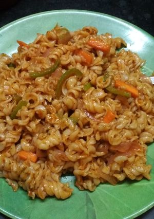 A picture of Masala pasta.