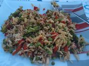 Une photo de riz sauté