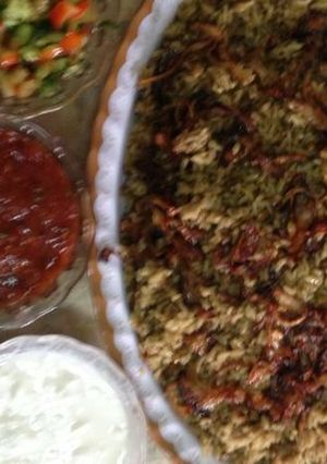 صورة لوصفة صوص مع المجدرة