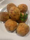 Polpette di patate e simmenthal in friggitrice ad aria