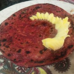 A picture of Beetroot Paratha.