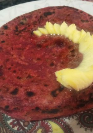 A picture of Beetroot Paratha.
