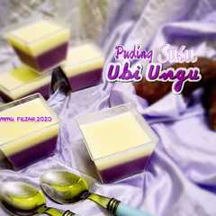 A picture of Puding Susu Ubi Ungu.