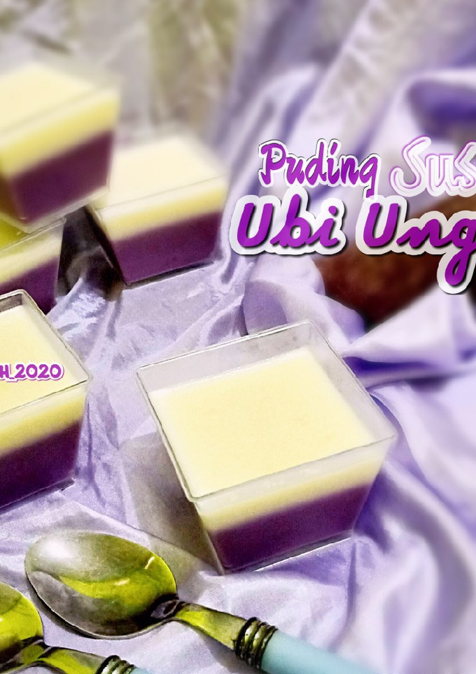 Foto resep Puding Susu Ubi Ungu